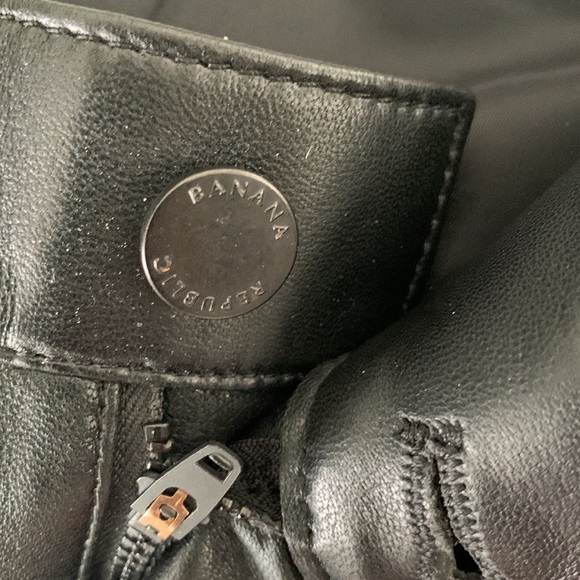 Banana republic, lamb, leather pants - Picture 8 of 9